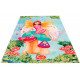 Tapis de chambre de fille multicolore polyester Mermaid