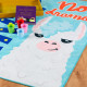 Tapis de chambre enfant rectangle multicolore Lama