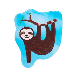 Tapis antidérapant enfant lavable en machine multicolore Sloth