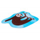 Tapis antidérapant enfant lavable en machine multicolore Sloth