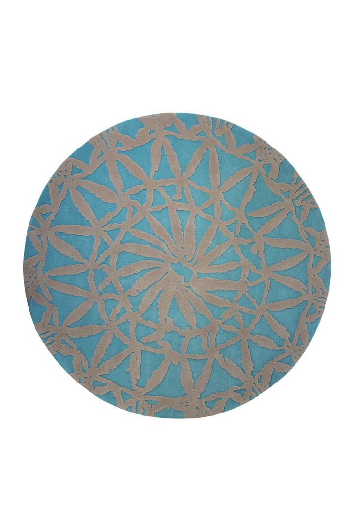  Tapis  rond  turquoise Oriental  Lounge par Esprit Home