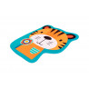 Tapis lavable en machine enfant multicolore antidérapant Tiger