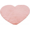 Tapis antidérapant rose enfant doux Cœur