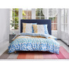 Tapis de chambre en polyester rayé design rose Clifton Esprit