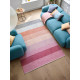 Tapis de chambre en polyester rayé design rose Clifton Esprit