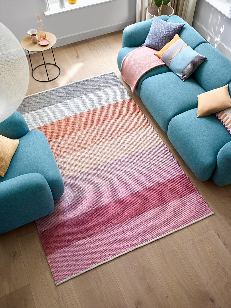  Tapis  de  chambre  en polyester ray  design rose Clifton Esprit
