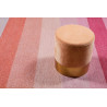 Tapis de chambre en polyester rayé design rose Clifton Esprit