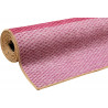 Tapis de chambre en polyester rayé design rose Clifton Esprit