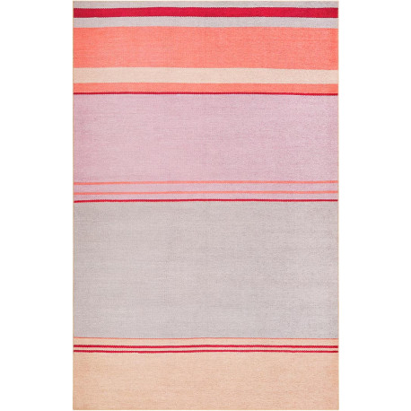 Tapis de salon gris rayé moderne Cleft Esprit