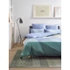 Tapis de chambre rayé design vert Redwoods Esprit