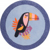 Tapis rond enfant en polyester Toucan Esprit