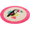 Tapis rond enfant en polyester Toucan Esprit