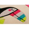 Tapis rond enfant en polyester Toucan Esprit