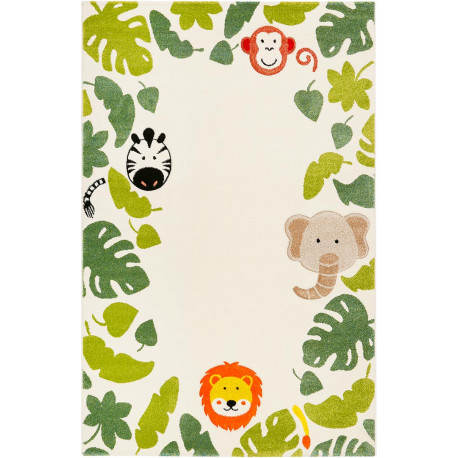 Tapis enfant rectangle animal beige Safari Esprit