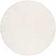 Tapis à longues mèches rond uni City Glam Esprit