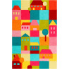 Tapis multicolore pour chambre enfant Poppy Town Smart Kids