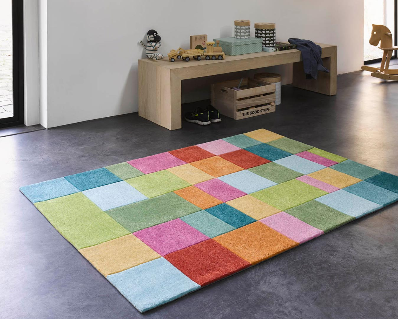 Tapis de chambre enfant multicolore Flip da Hip Smart Kids