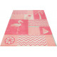 Tapis enfant animal rectangle Fruity Flamingo Smart Kids