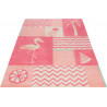 Tapis enfant animal rectangle Fruity Flamingo Smart Kids