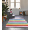 Tapis enfant rayure multicolore Rainbow Stripes Smart Kids