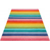 Tapis enfant rayure multicolore Rainbow Stripes Smart Kids