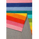 Tapis enfant rayure multicolore Rainbow Stripes Smart Kids