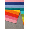 Tapis enfant rayure multicolore Rainbow Stripes Smart Kids