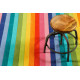 Tapis enfant rayure multicolore Rainbow Stripes Smart Kids