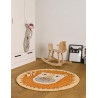 Tapis rond enfant orange Linus Smart Kids