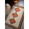 Tapis en laine berbère rouge ethnique Afoud Wecon Home