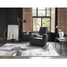 Tapis moderne gris abstrait Voyage Wecon Home