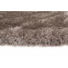 Tapis rond à longues mèches uni Shiny Touch Wecon Home