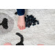 Tapis enfant lavable en machine ivoire Smile Like a Llama Lorena Canals