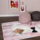 Tapis multicolore pour fille doux en polyester Kitty