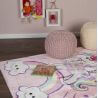 Tapis doux pour fille multicolore Licorne