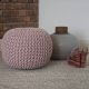 Pouf tricot en coton fait main Ulysse