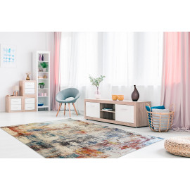 Tapis design multicolore lavable en machine Cosenza