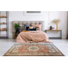 Tapis ethnique lavable en machine berbère rouge Rossanno