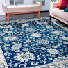 Tapis classique bleu marine pour salon Vallo