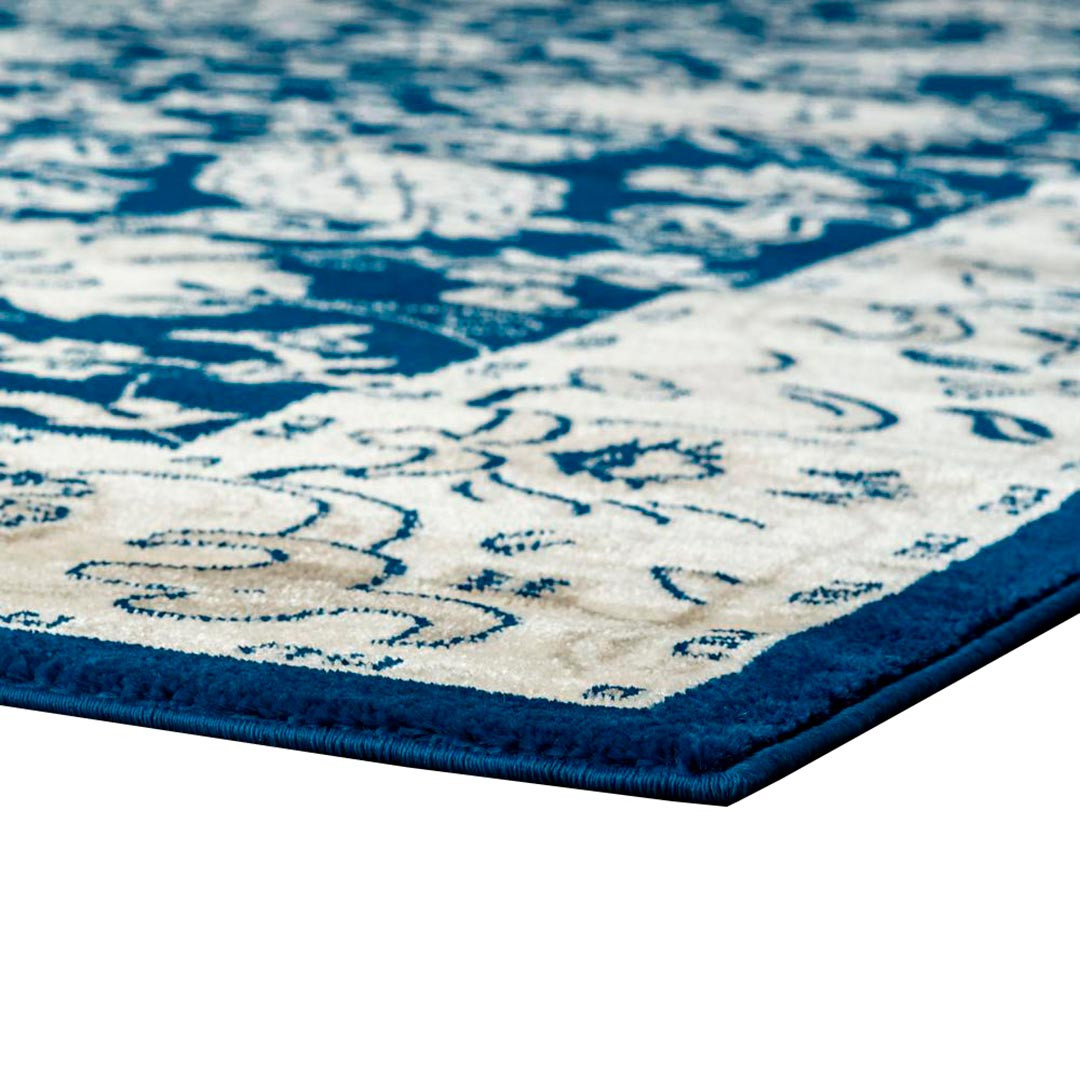  Tapis  classique bleu  marine  pour salon Vallo