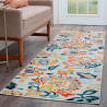 Tapis floral moderne rectangle Nazio