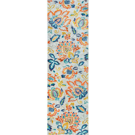 Tapis floral moderne rectangle Nazio