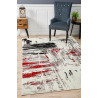 Tapis design multicolore pour intérieur à mèches courtes Ercolano