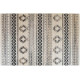 Tapis ivoire ethnique avec franges berbère Molfetta