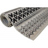 Tapis ivoire ethnique avec franges berbère Molfetta
