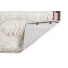Tapis rectangle en laine ethnique lavable en machine crème Bahari