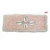 Tapis en laine marron ethnique lavable en machine Bracelet