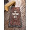 Tapis en laine marron ethnique lavable en machine Bracelet