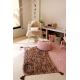 Tapis marron enfant lavable en machine en coton Pine Tree