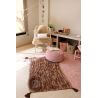 Tapis marron enfant lavable en machine en coton Pine Tree